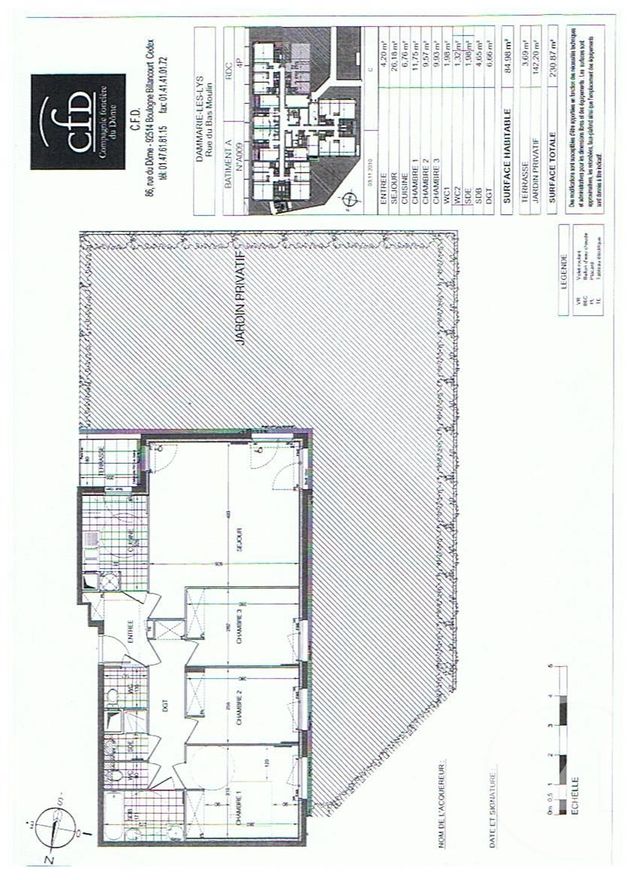 Afficher la photo en grand Appartement F4 à vendre - 4 pièces - 84.71 m2 - DAMMARIE LES LYS - 77 - ILE-DE-FRANCE - Century 21 Cerim