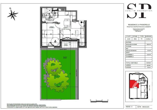 Appartement F2 à vendre - 2 pièces - 38.65 m2 - MELUN - 77 - ILE-DE-FRANCE - Century 21 Cerim