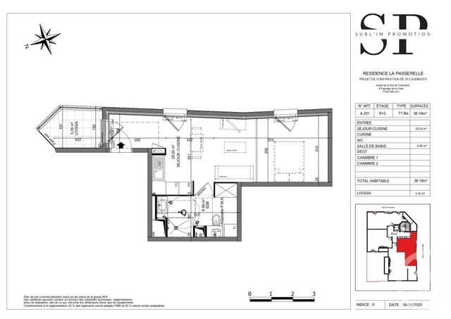 Appartement F1 à vendre - 1 pièce - 36.19 m2 - MELUN - 77 - ILE-DE-FRANCE - Century 21 Cerim