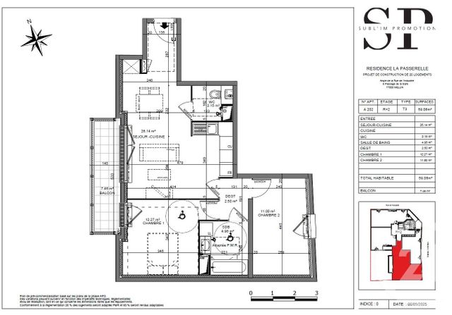 Appartement F3 à vendre - 3 pièces - 59.06 m2 - MELUN - 77 - ILE-DE-FRANCE - Century 21 Cerim