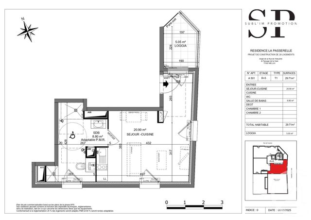 Appartement F1 à vendre - 1 pièce - 29.71 m2 - MELUN - 77 - ILE-DE-FRANCE - Century 21 Cerim