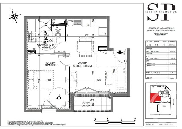 Appartement F2 à vendre - 2 pièces - 38.76 m2 - MELUN - 77 - ILE-DE-FRANCE - Century 21 Cerim